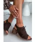 Damensandalen ZAZOO 40523 SCHOKOLADE