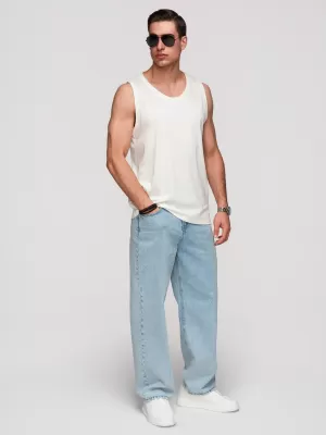 Herren-Tanktop OMBRE OM-TSBT-0272 WEIß