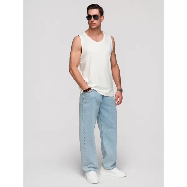  Herren-Tanktop OMBRE OM-TSBT-0272 WEIß 