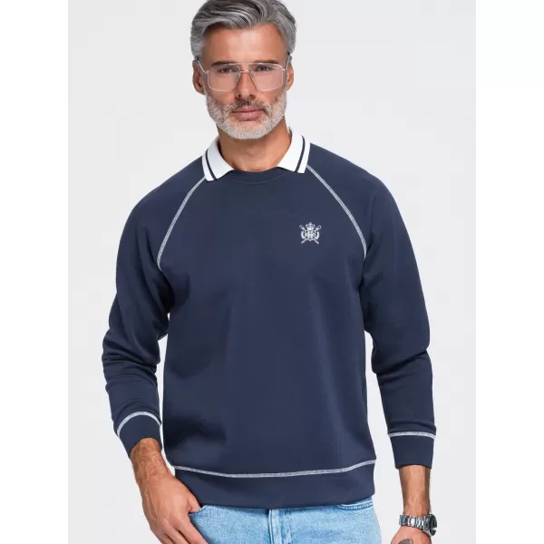  Herren-Sweatshirt OMBRE OM-SSNZ-0269 MARINEBLAU 