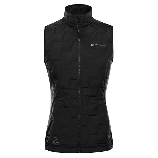  Damenweste ALPINE PRO NERCA SCHWARZ 