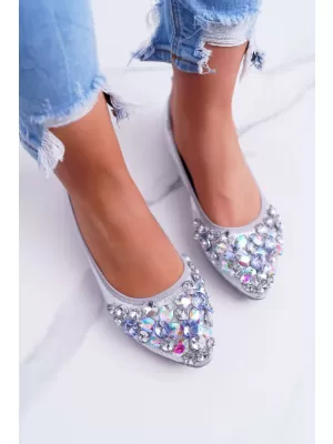 Ballerinas für Damen BOTO CC87 SILBER