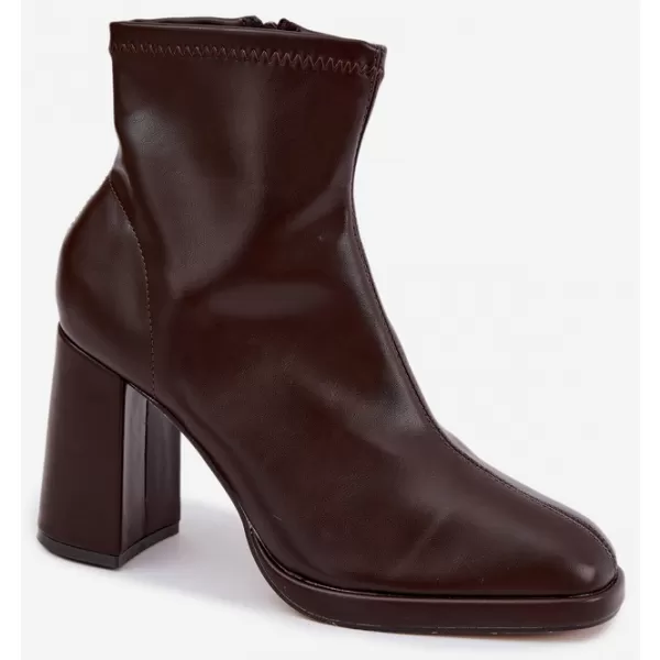  Damen-Stiefeletten BOTO NN636 BRAUN 