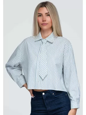 Damenhemd OMBRE OW-SH-E0069 BLAU