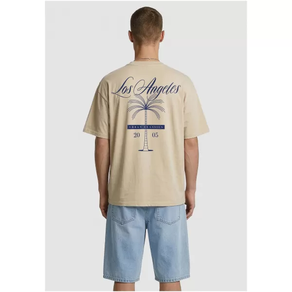 Herren-T-Shirt URBAN CLASSICS TB8756 WEIß/SAND 