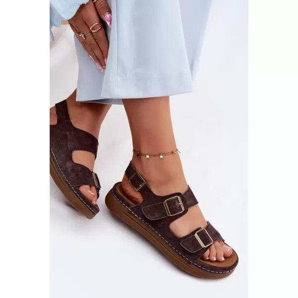  Damensandalen VINCEZA 79620 SCHOKOLADE 