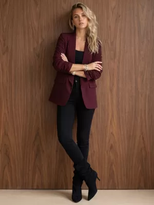 Damenjacke DSTREET PY0162 BURGUND