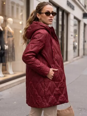 Damenjacke DSTREET TY5771 BURGUND