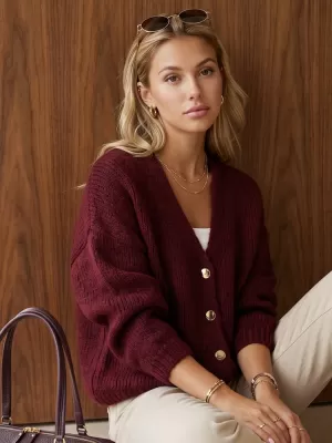 Damenpullover DSTREET MY2572 BURGUND