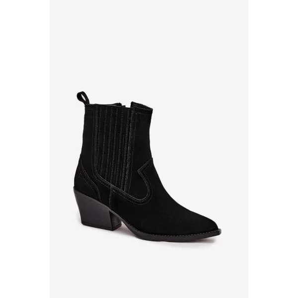  Damen-Stiefeletten BOTO 6350 SCHWARZ 