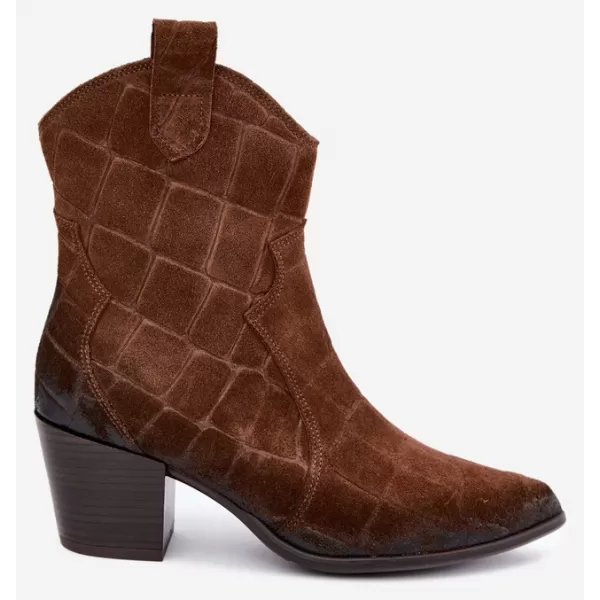  Cowboystiefel für Damen ZAZOO 1998 BRAUN 