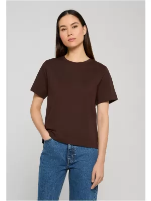 Damen-T-Shirt URBAN CLASSICS TB7494-00075 BRAUN