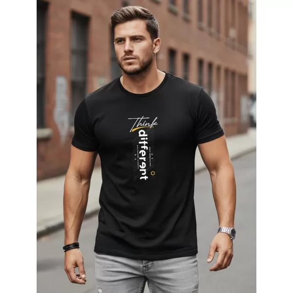  Herren-T-Shirt DSTREET NX0133R-BK SCHWARZ 