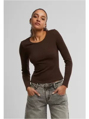 Damen-T-Shirt URBAN CLASSICS TB7786 WARM/BRAUN