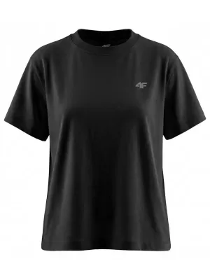 Damen-T-Shirt 4F WMM00TTSHF3310 TIEFSCHWARZ