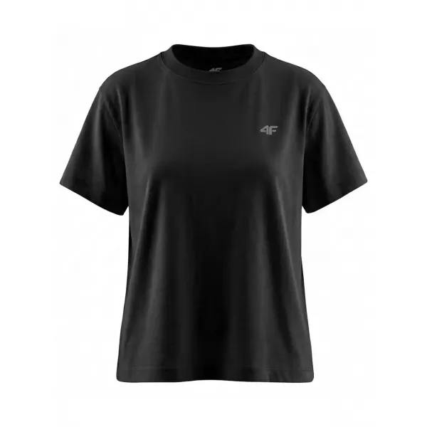  Damen-T-Shirt 4F WMM00TTSHF3310 TIEFSCHWARZ 