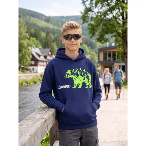  Kinder-Sweatshirt ALTISPORT ALM193422 MITTERNACHTSBLAU 