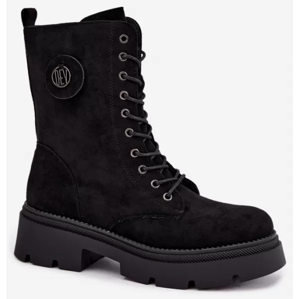  Damenschuhe BOTO DA202P SCHWARZ MATT 
