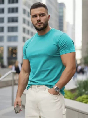 Herren-T-Shirt DSTREET RX5692 BLAU