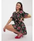 Kleid SUBLEVEL D73771M30306C SCHWARZ UND GRÜN