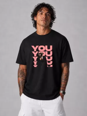 Herren-T-Shirt DSTREET NX1034R-BK-O SCHWARZ