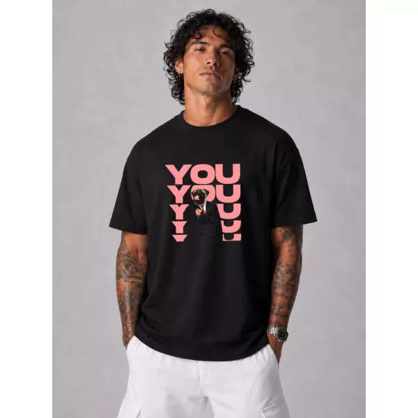  Herren-T-Shirt DSTREET NX1034R-BK-O SCHWARZ 