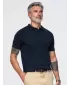 Herren-Poloshirt OMBRE OM-POSS-0178 MARINEBLAU