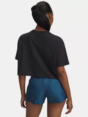 Damen-T-Shirt UNDER ARMOUR W WM CROP SS 6010588-001 SCHWARZ