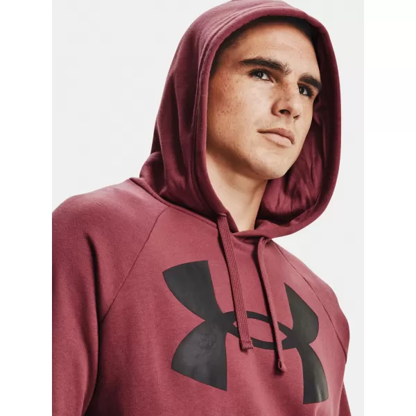  Herren-Sweatshirt UNDER ARMOUR RIVAL FLEECE BIG LOGO HD 1357093-652 ROT 
