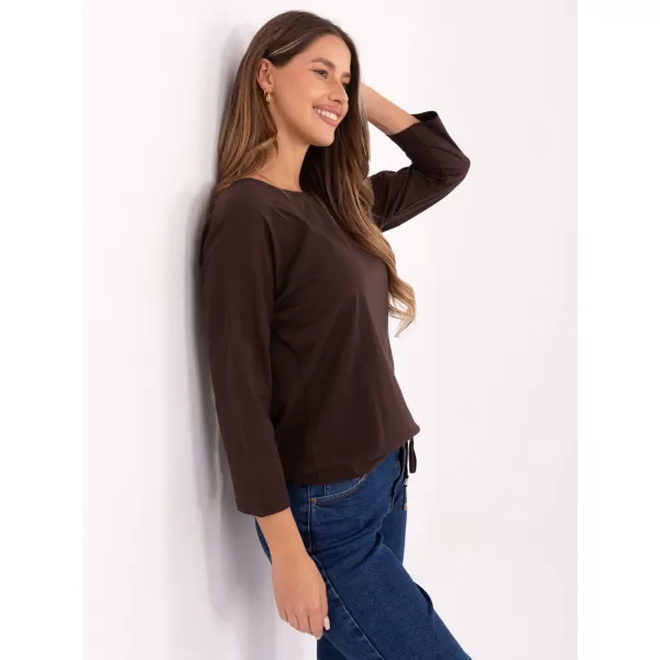  Damenbluse BASIC FEEL GOOD RV-BZ-4691.40P DUNKELBRAUN 