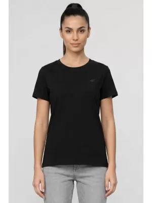 Damen-T-Shirt 4F WAW25TTSHF2350 TIEFSCHWARZ