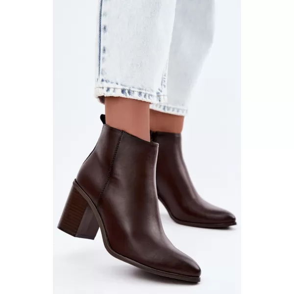  Damen-Stiefeletten SERGIO LEONE BT-50-S SCHOKOLADE 