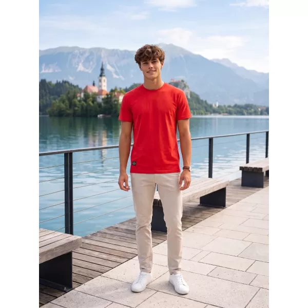 Herren-T-Shirt ALTISPORT NP/ALMST20001 SCHARLACHROT 