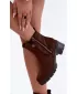 Damen-Ankle-Boots S.BARSKI HY62-8101 SCHOKOLADE