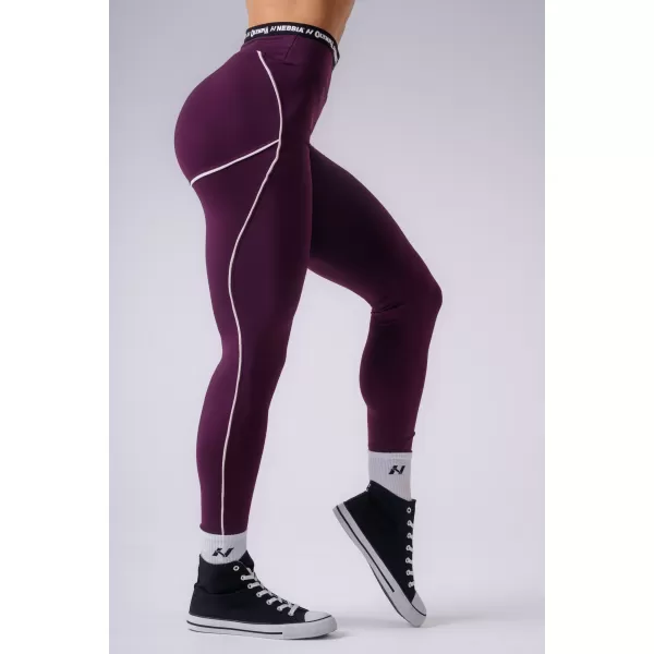  Leggings für Damen NEBBIA OLYMPIA HIGH-WAIST 935 ROTWEIN 