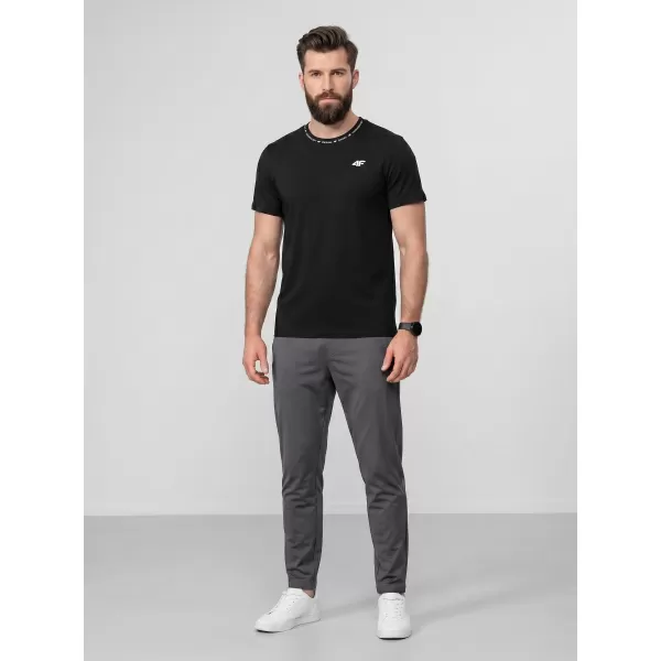  Herren-T-Shirt 4F WAW25TTSHM2373 TIEFSCHWARZ 