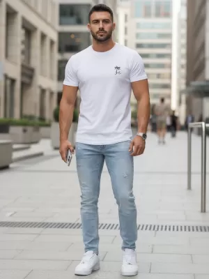 Herren-T-Shirt DSTREET NX5105R-WH WEIß
