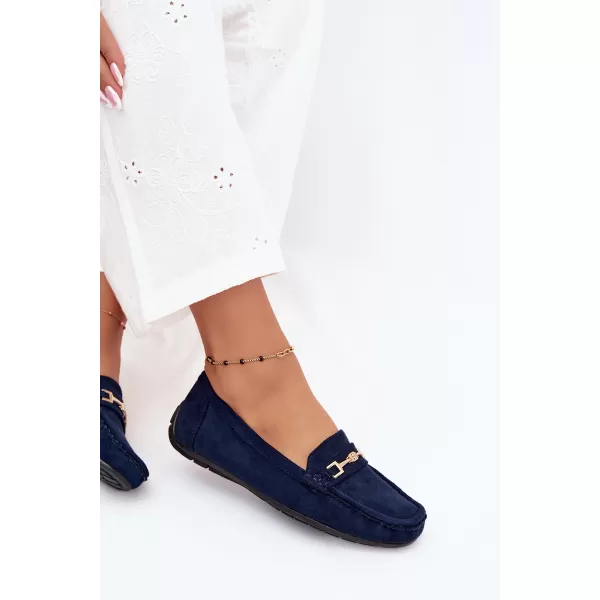  Damenmokassins BOTO FT247 MARINEBLAU 