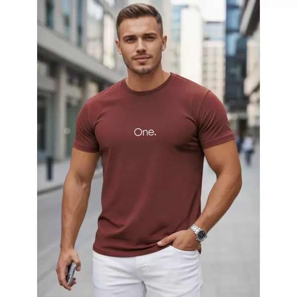  Herren-T-Shirt DSTREET NX5125R-BU ROTWEIN 