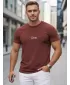 Herren-T-Shirt DSTREET NX5125R-BU ROTWEIN