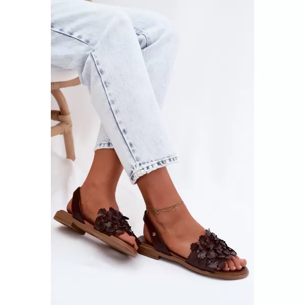  Damensandalen ZAZOO 40468 SCHOKOLADE 