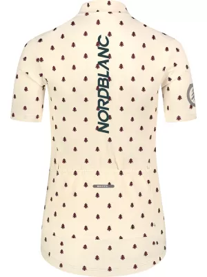 Damen-Radtrikot NORDBLANC TREES NBSLF8085 BEIGE