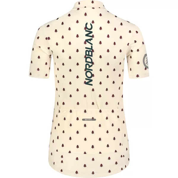  Damen-Radtrikot NORDBLANC TREES NBSLF8085 BEIGE 