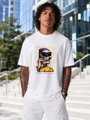 Herren-T-Shirt DSTREET NX1019R-WH-O WEIß