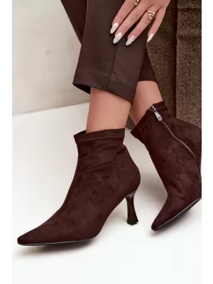 Damen-Stiefeletten BOTO 7107 BRAUN