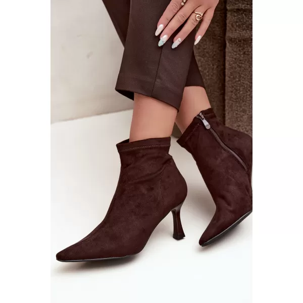  Damen-Stiefeletten BOTO 7107 BRAUN 