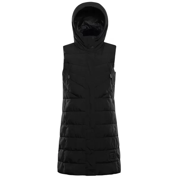  Warme Weste für Damen ALPINE PRO HERDA 3 SCHWARZ 