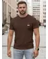 Herren-T-Shirt DSTREET NX0125R-CH BRAUN