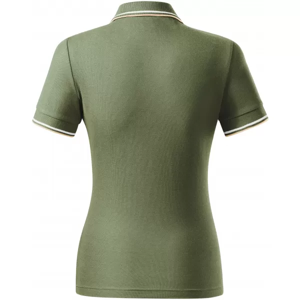  Damen-T-Shirt mit Kragen MALFINI FOCUS 233 KHAKI 