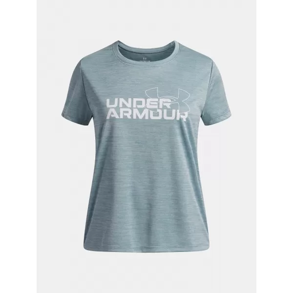  Mädchen-T-Shirt UNDER ARMOUR TECH TWIST WDMK LOGO SS 6007134-466 BLAU 